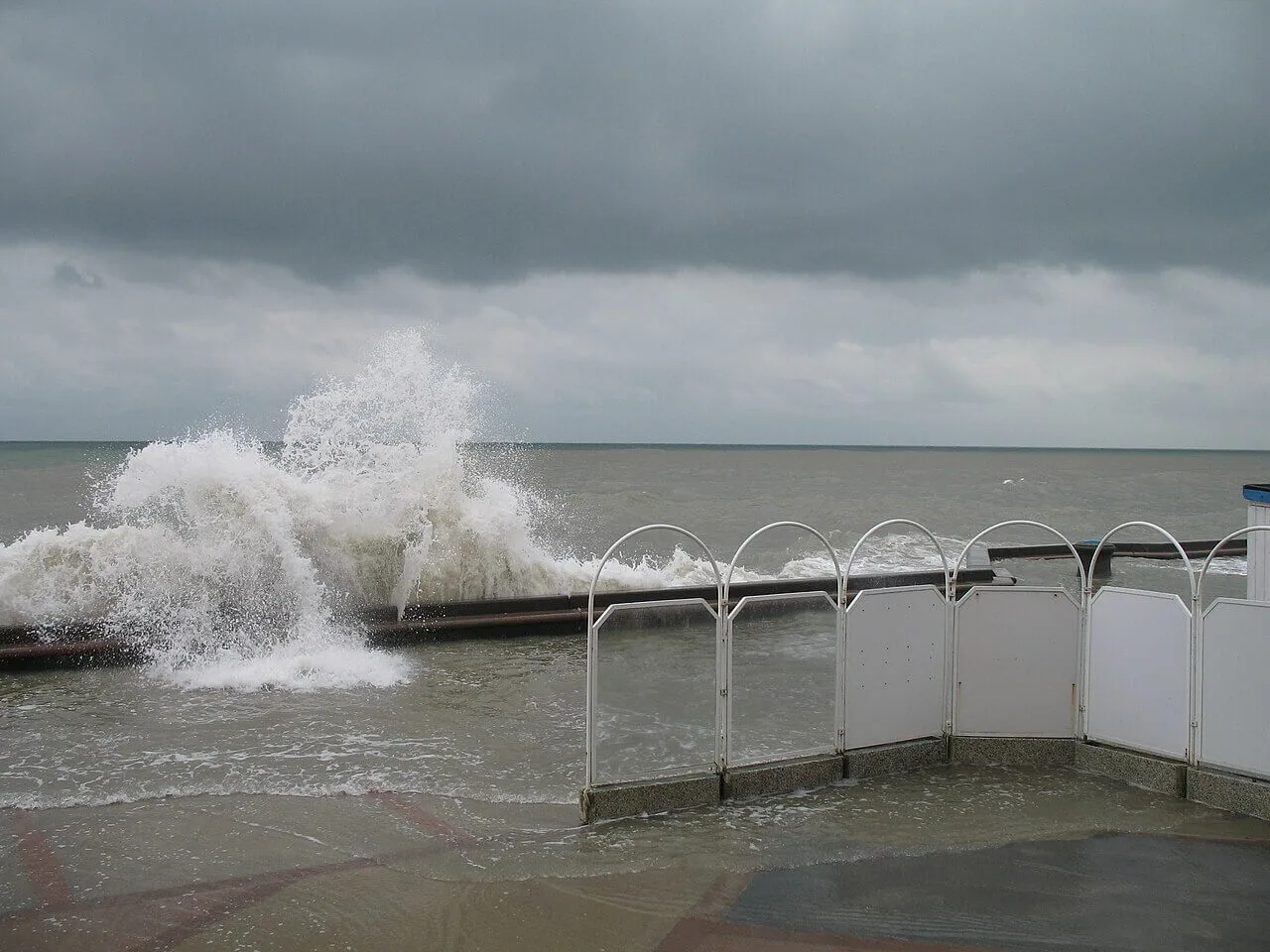 Springtide in Wimereux (Frankreich)