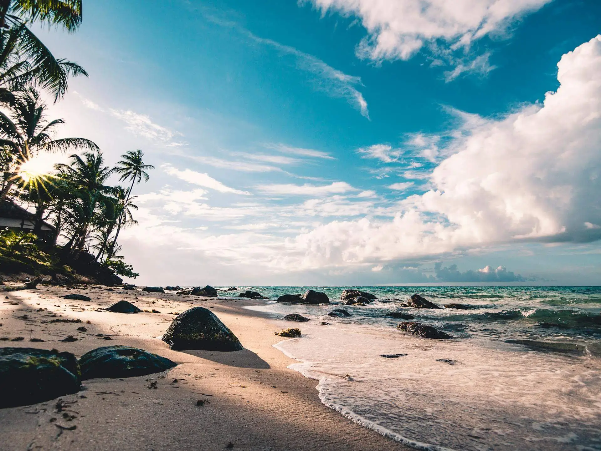 Strand auf Little Corn Island, Nicaragua
